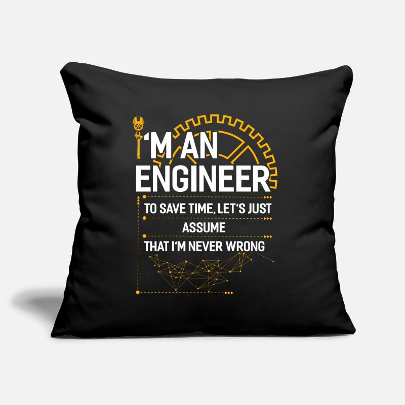 Engineer mechanical engineering electrical engineering gift Sofa pillowcase 17,3'' x 17,3'' (45 x 45 cm)