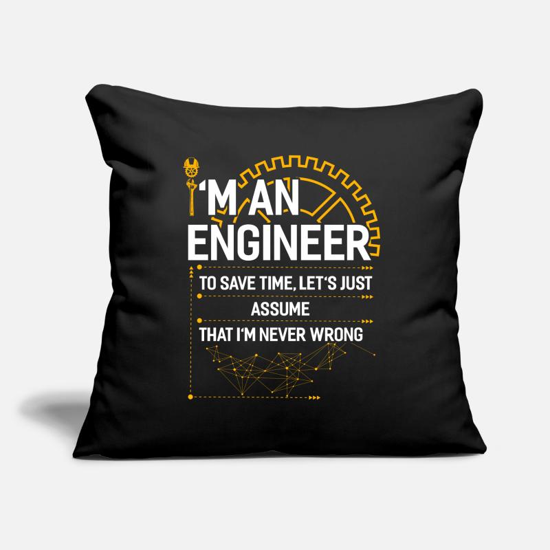 Engineer mechanical engineering electrical engineering gift Sofa pillowcase 17,3'' x 17,3'' (45 x 45 cm)