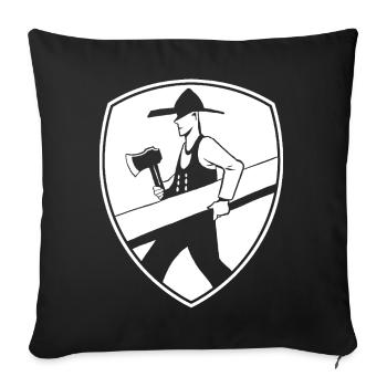 Zimmermann Coat of Arms - Sofa pillowcase 17,3'' x 17,3'' (45 x 45 cm) - black - Front