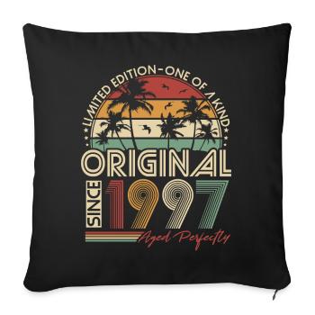 Vintage 1997 Vintage Birthday Retro Gift - Sofa pillowcase 17,3'' x 17,3'' (45 x 45 cm) - black - Front