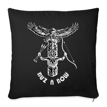 Buz n Bow - Sofakissenbezug 45 x 45 cm - Schwarz - Vorne
