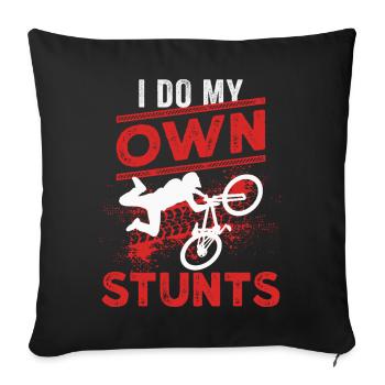 VTT VTT Downhill VTT - Housse de coussin décorative 45 x 45 cm - noir - Devant