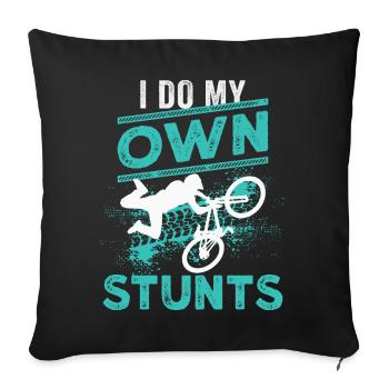 VTT VTT Downhill VTT - Housse de coussin décorative 45 x 45 cm - noir - Devant
