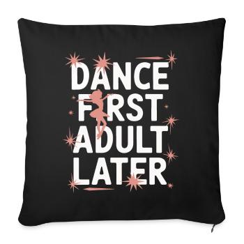 Dansant Danseurs Dansant - Housse de coussin décorative 45 x 45 cm - noir - Devant