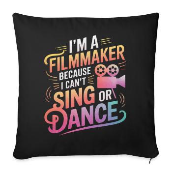 Filmmaker Film Director Cinematographer Film - Sofa pillowcase 17,3'' x 17,3'' (45 x 45 cm) - black - Front