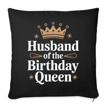 Ehemann Ehegatte Familie Hochzeit - Sofakissenbezug 45 x 45 cm - Schwarz - Vorne