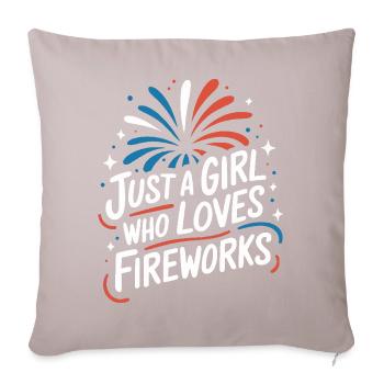 Pyrotechnics Fireworks Pyrotechnics - Sofa pillowcase 17,3'' x 17,3'' (45 x 45 cm) - light taupe - Front