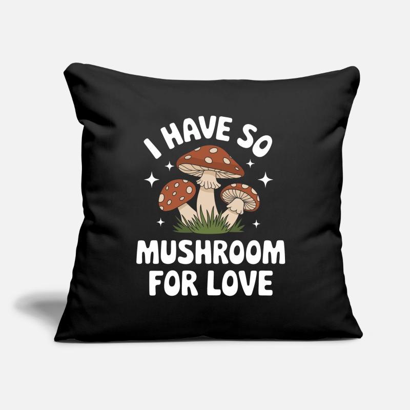 Champignons Champignons Champignon Champignon Housse de coussin décorative 45 x 45 cm