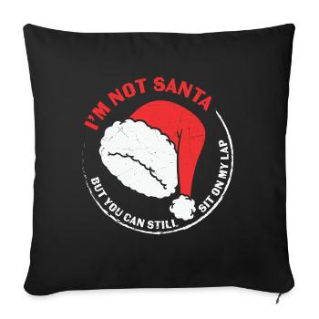 Weihnachtsfeier Claus Merry Christmas T-shirt - Sofakissenbezug 45 x 45 cm - Schwarz - Vorne