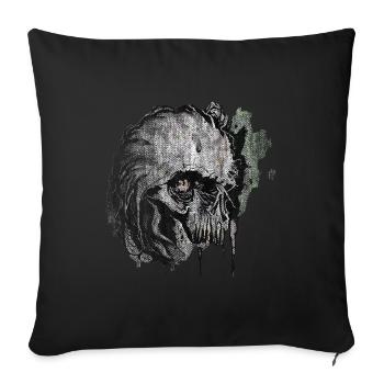Zombie Undead untot Untoter - Sofakissenbezug 45 x 45 cm - Schwarz - Vorne