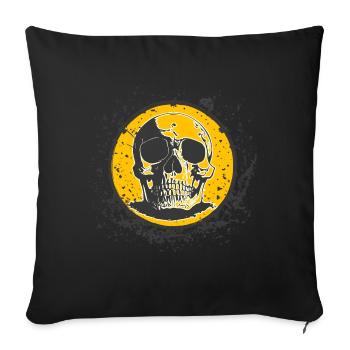 Totenkopf Skull Schädel - Sofa pillowcase 17,3'' x 17,3'' (45 x 45 cm) - black - Front