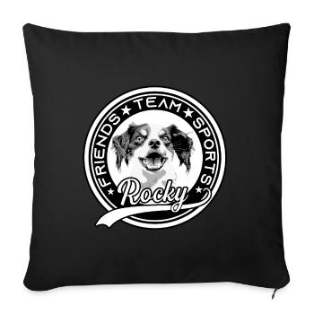 amis Sports d’équipe - Housse de coussin décorative 45 x 45 cm - noir - Devant