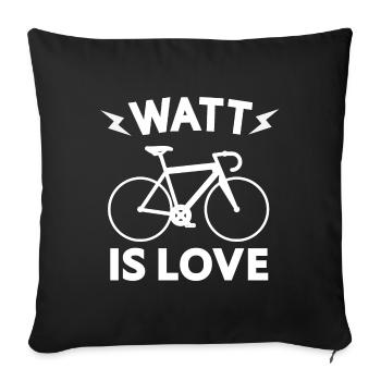 Rennrad Love Triathlon Fahrrad Geschenk Radfahrer - Sofakissenbezug 45 x 45 cm - Schwarz - Vorne