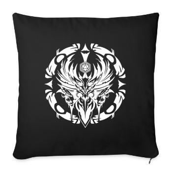 RPG logo spell circle - Sofa pillowcase 17,3'' x 17,3'' (45 x 45 cm) - black - Front