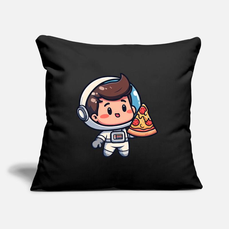 Astronaut mit Pizza Sofakissenbezug 45 x 45 cm