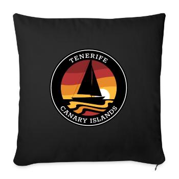 TENERIFE Canary Islands - Sofa pillowcase 17,3'' x 17,3'' (45 x 45 cm) - black - Front