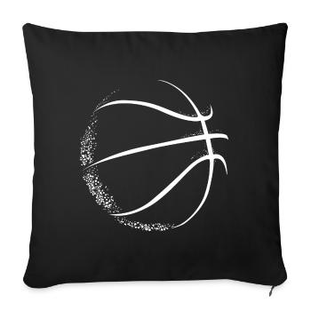 Basketball legacy - Sofa pillowcase 17,3'' x 17,3'' (45 x 45 cm) - black - Front