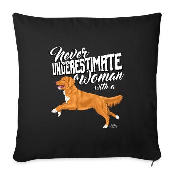 tollerunderestimate - Housse de coussin décorative 45 x 45 cm - noir - Devant