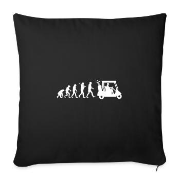 Evolution Golf - Sofakissenbezug 45 x 45 cm - Schwarz - Vorne
