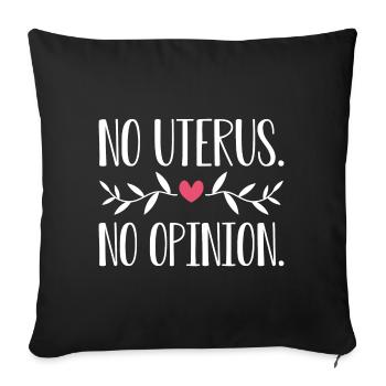 Pro Choice AF - Sofakissenbezug 45 x 45 cm - Schwarz - Vorne