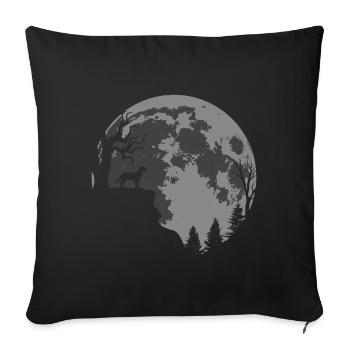 Nova Scotia Duck Tolling Great Retriever Moon - Sofa pillowcase 17,3'' x 17,3'' (45 x 45 cm) - black - Front