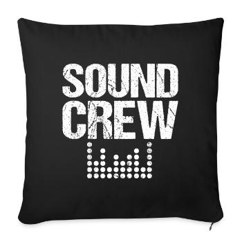 Sound Audio Crew Uniform Member - Sofa pillowcase 17,3'' x 17,3'' (45 x 45 cm) - black - Front