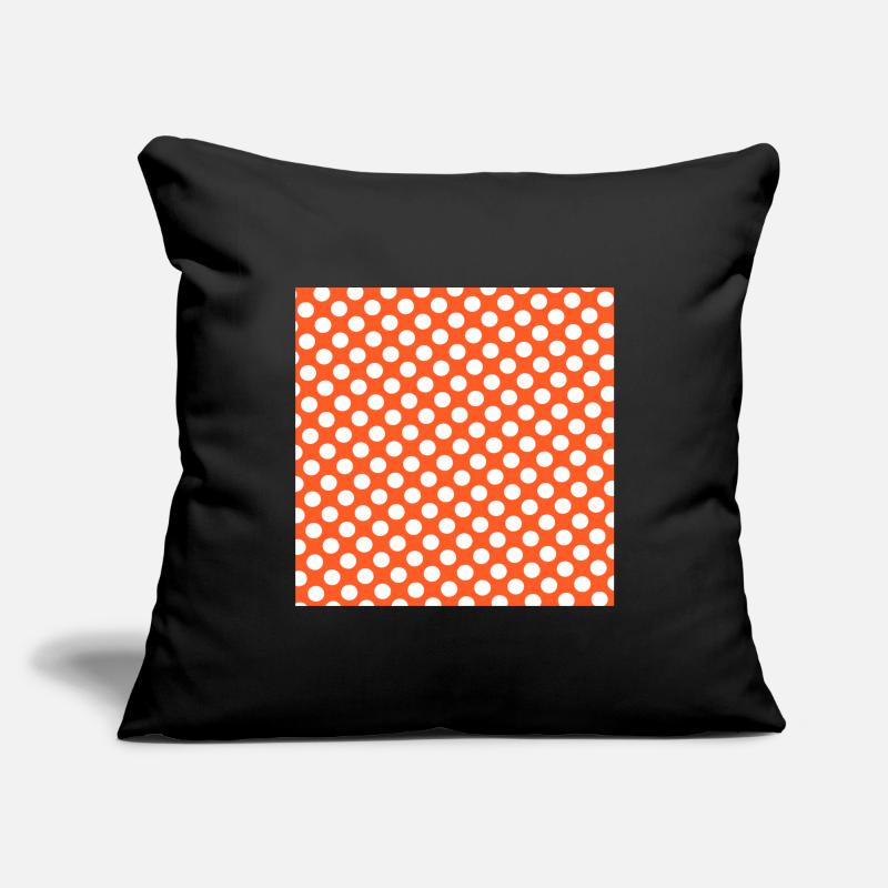 orange polka dot background dot pattern Sofa pillowcase 17,3'' x 17,3'' (45 x 45 cm)