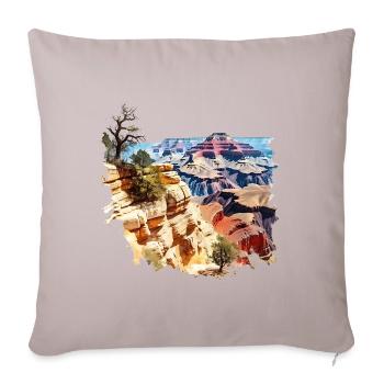 Le Grand Canyon - Housse de coussin décorative 45 x 45 cm - taupe clair - Devant