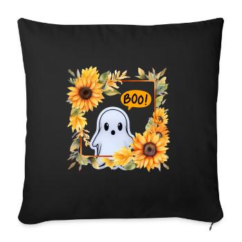 Chemise personnalisée d’Halloween, sweats à capuche, tasses, casquettes, sacs - Housse de coussin décorative 45 x 45 cm - noir - Devant