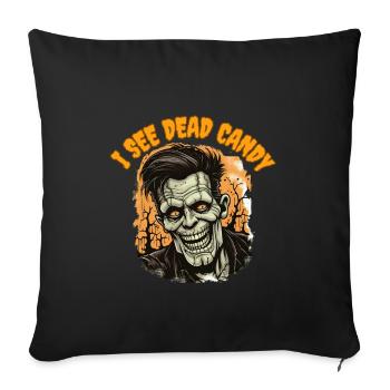 JE VOIS DES BONBONS MORTS - Housse de coussin décorative 45 x 45 cm - noir - Devant