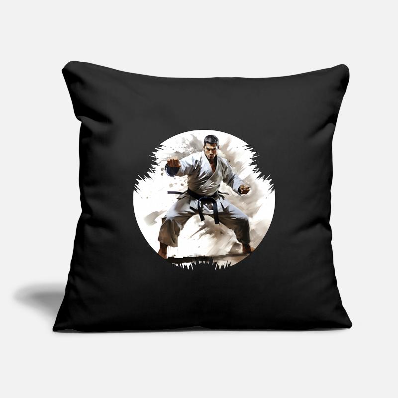 Karate can improve concentration Sofa pillowcase 17,3'' x 17,3'' (45 x 45 cm)