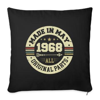 Mai 1968 Anniversaire Mai 1968 Anniversaire Mai 1968 - Housse de coussin décorative 45 x 45 cm - noir - Devant