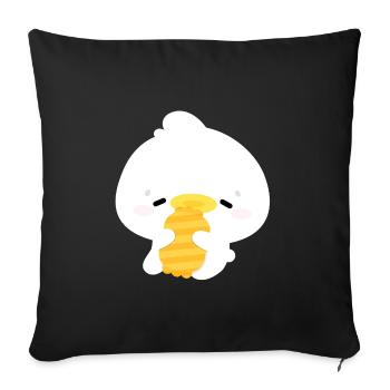 Sleepy Duck - Sofa pillowcase 17,3'' x 17,3'' (45 x 45 cm) - black - Front