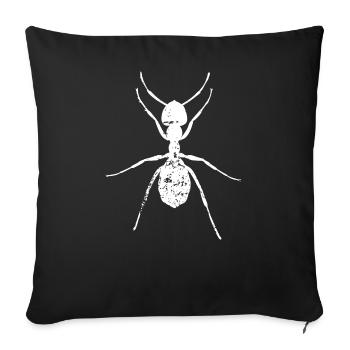 Fourmis cadeau insecte animal nature insectes - Housse de coussin décorative 45 x 45 cm - noir - Devant