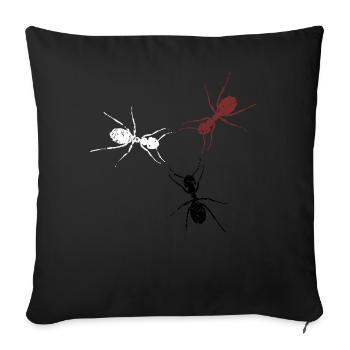 Insecte fourmis cadeau fourmi insecte animal nature - Housse de coussin décorative 45 x 45 cm - noir - Devant