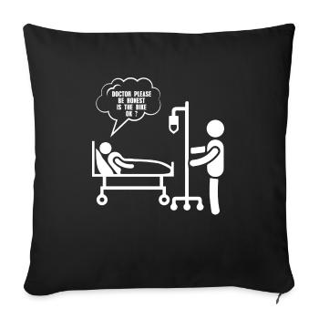 Bike shirt cycling cycling gift - Sofa pillowcase 17,3'' x 17,3'' (45 x 45 cm) - black - Front
