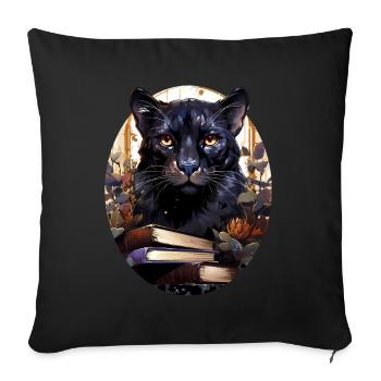 Panther - Sofakissenbezug 45 x 45 cm - Schwarz - Vorne