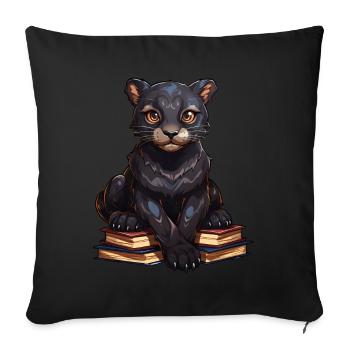 Panther - Sofa pillowcase 17,3'' x 17,3'' (45 x 45 cm) - black - Front