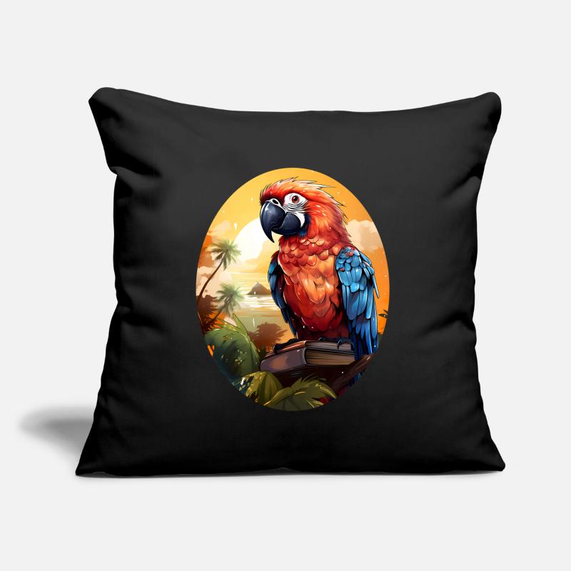Parrot Sofa pillowcase 17,3'' x 17,3'' (45 x 45 cm)