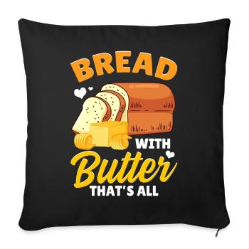 Bread Baking Bread Maker - Sofa pillowcase 17,3'' x 17,3'' (45 x 45 cm) - black - Front