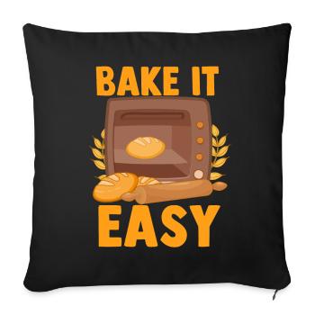 Bread Baking Bread Maker - Sofa pillowcase 17,3'' x 17,3'' (45 x 45 cm) - black - Front