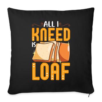 Bread Baking Bread Maker - Sofa pillowcase 17,3'' x 17,3'' (45 x 45 cm) - black - Front