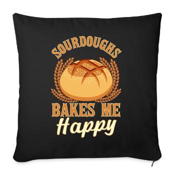 Bread Baking Bread Maker - Sofa pillowcase 17,3'' x 17,3'' (45 x 45 cm) - black - Front