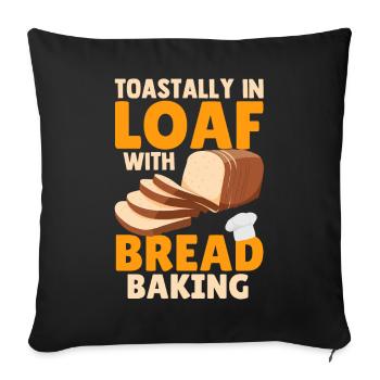 Bread Baking Bread Maker - Sofa pillowcase 17,3'' x 17,3'' (45 x 45 cm) - black - Front