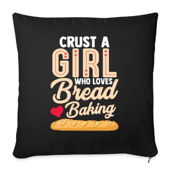 Bread Baking Bread Maker - Sofa pillowcase 17,3'' x 17,3'' (45 x 45 cm) - black - Front