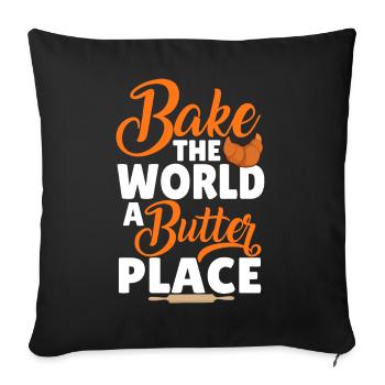 Bread Baking Bread Maker - Sofa pillowcase 17,3'' x 17,3'' (45 x 45 cm) - black - Front