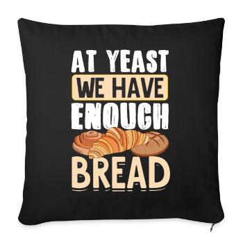Brotbacken Brotbackautomat - Sofakissenbezug 45 x 45 cm - Schwarz - Vorne