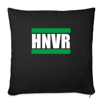 Hannover football city proud gift Kröpcke fan - Sofa pillowcase 17,3'' x 17,3'' (45 x 45 cm) - black - Front
