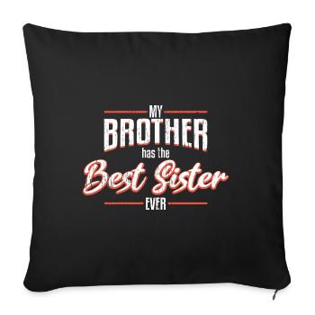 Soeurs frères soeurs - Housse de coussin décorative 45 x 45 cm - noir - Devant