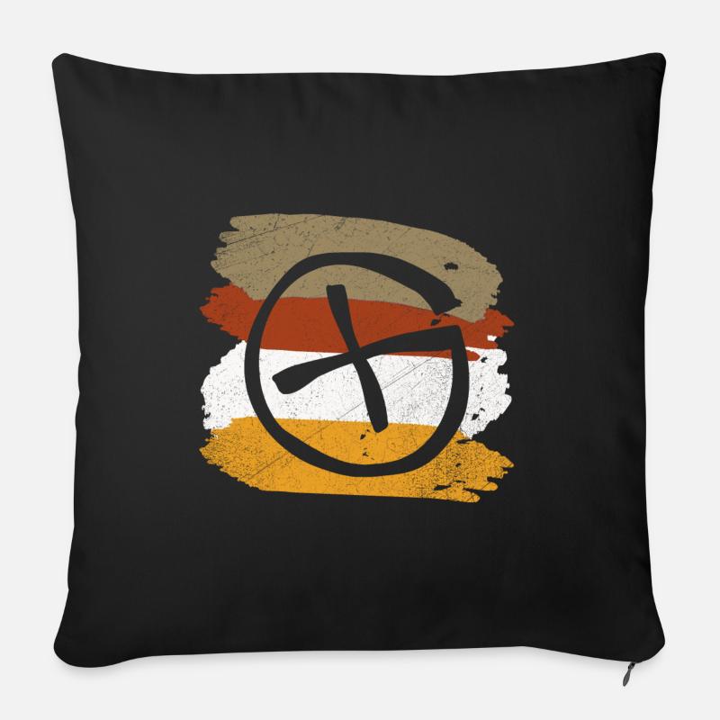 geocaching geschenk - Sofakissenbezug 45 x 45 cm - Schwarz